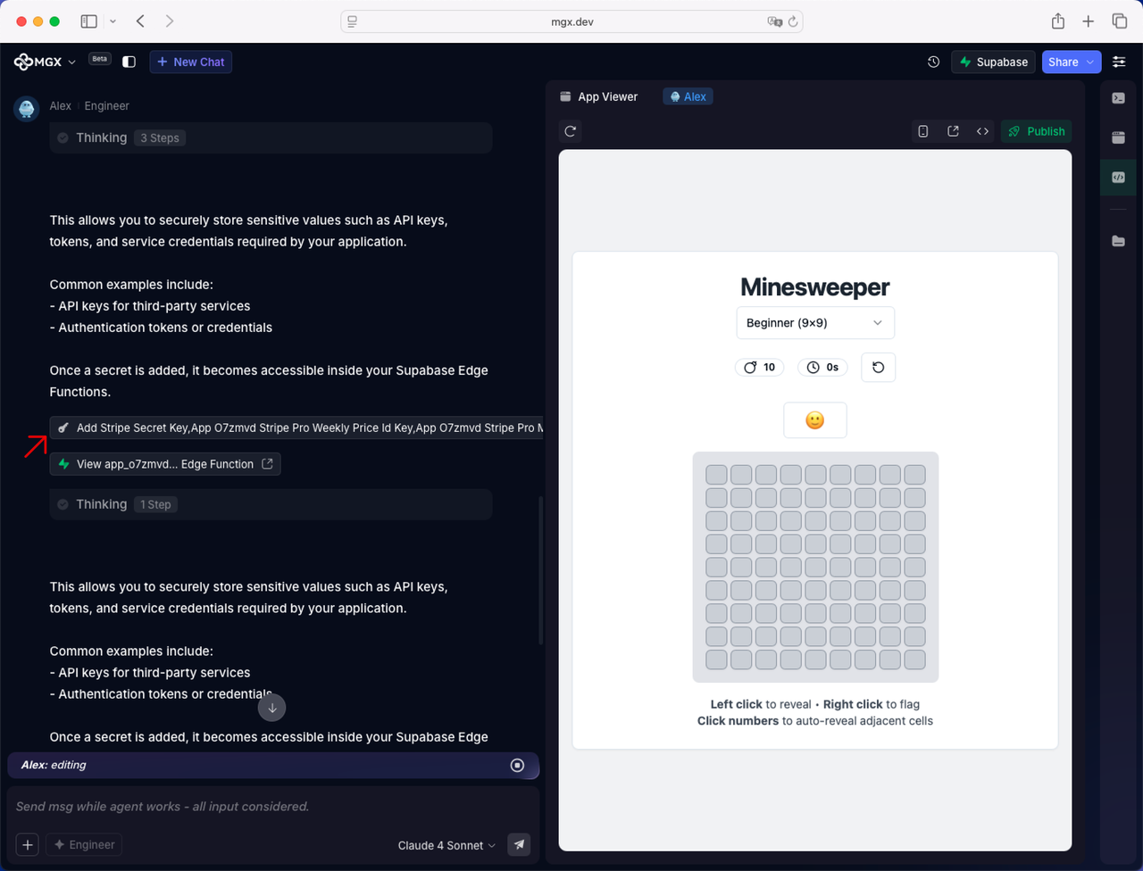 Add Stripe Secret Key图片示例